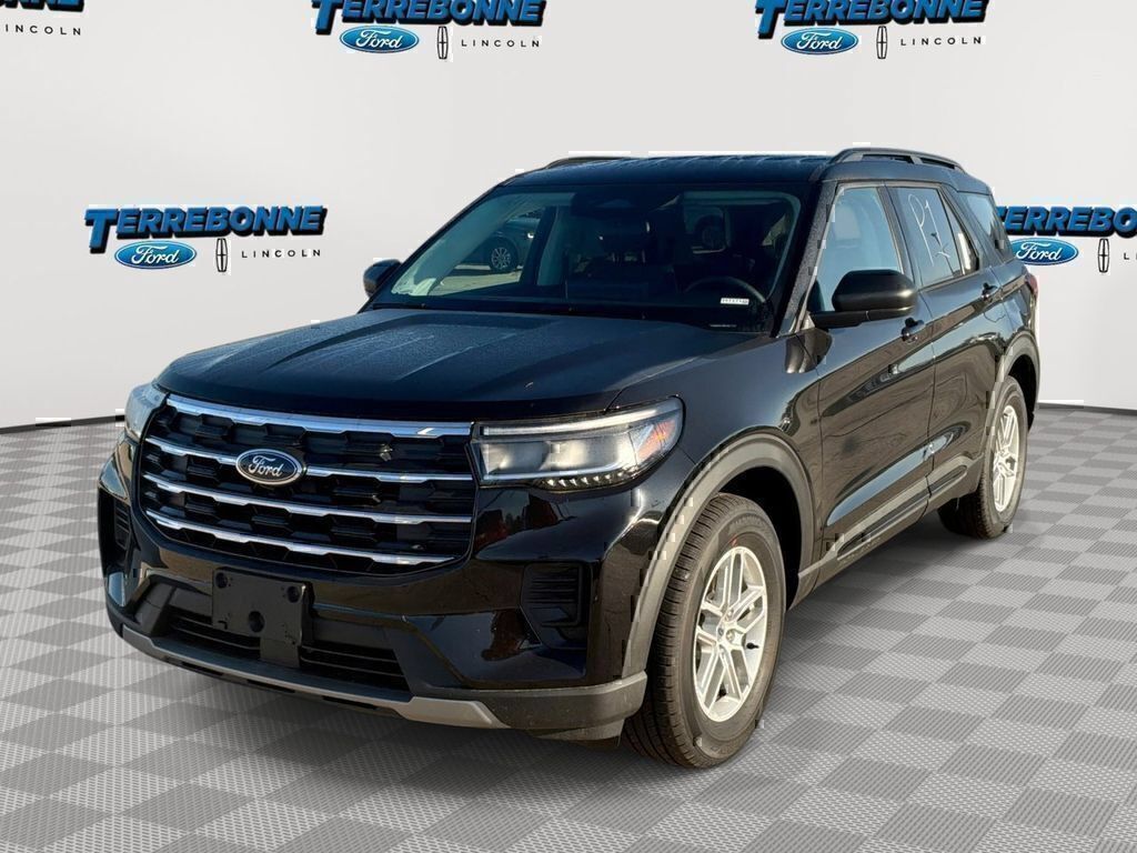 Agate Black Metallic 2026 Ford Explorer SUV / Crossover Rear-Wheel Drive Automatic