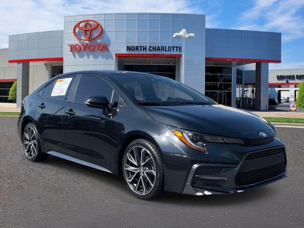 Black Sand Pearl 2020 Toyota Corolla XSE FWD Sedan Front-Wheel Drive Continuously Variable Transmission