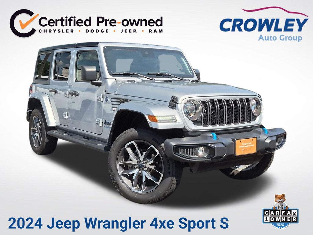 Silver Zynith Clearcoat 2024 Jeep Wrangler 4xe SUV / Crossover Four-Wheel Drive 8-Speed Automatic