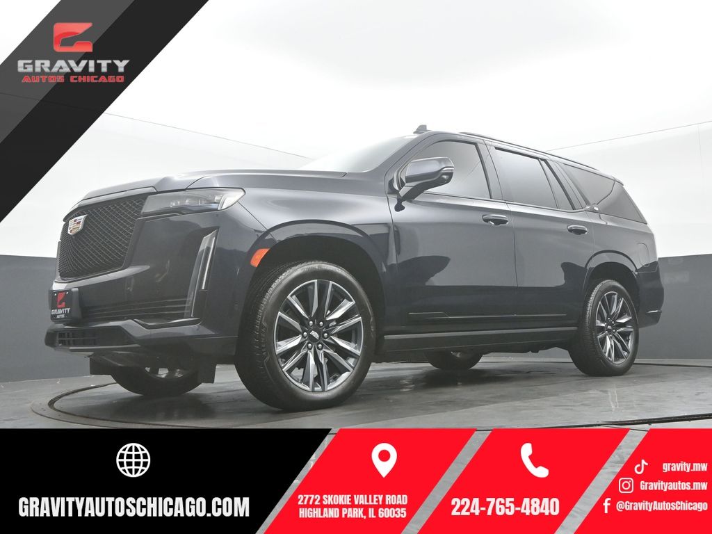 Dark Moon Blue Metallic 2023 Cadillac Escalade SUV / Crossover Four-Wheel Drive Automatic