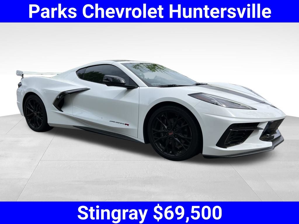 Arctic White 2023 Chevrolet Corvette Stingray 3LT Coupe RWD Coupe Rear-Wheel Drive 8-Speed Dual Clutch