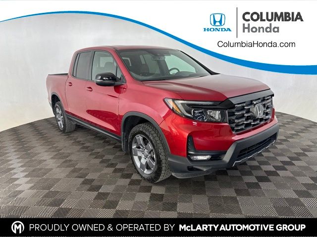 Radiant Red Metallic II 2024 Honda Ridgeline Pickup Truck All-Wheel Drive 9-Speed Automatic
