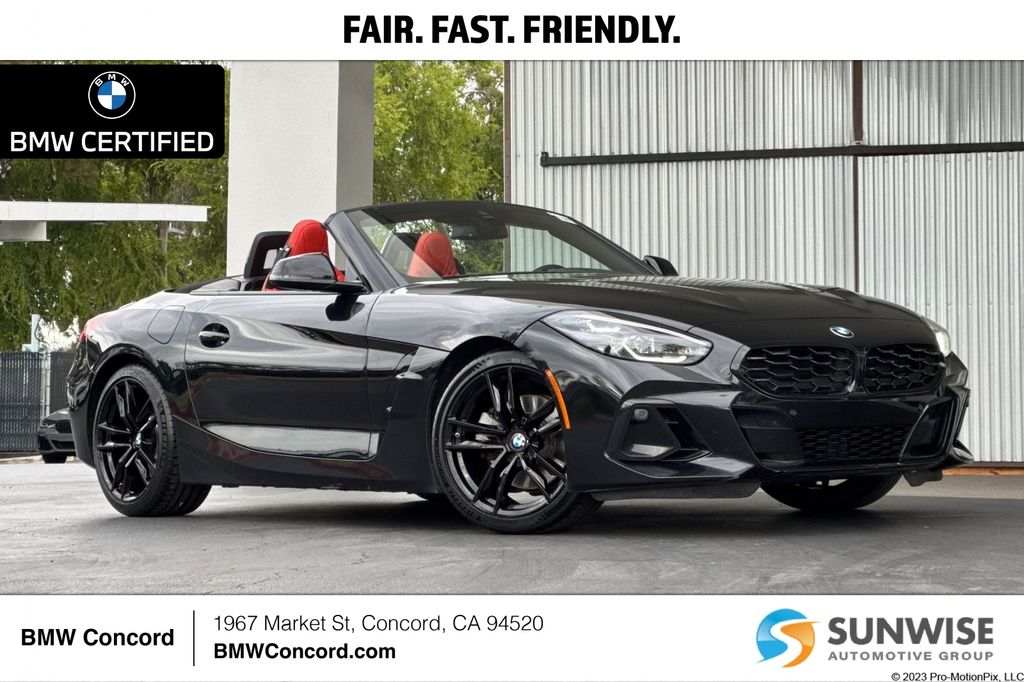 Black Sapphire Metallic 2023 BMW Z4 Convertible Rear-Wheel Drive 8-Speed Automatic