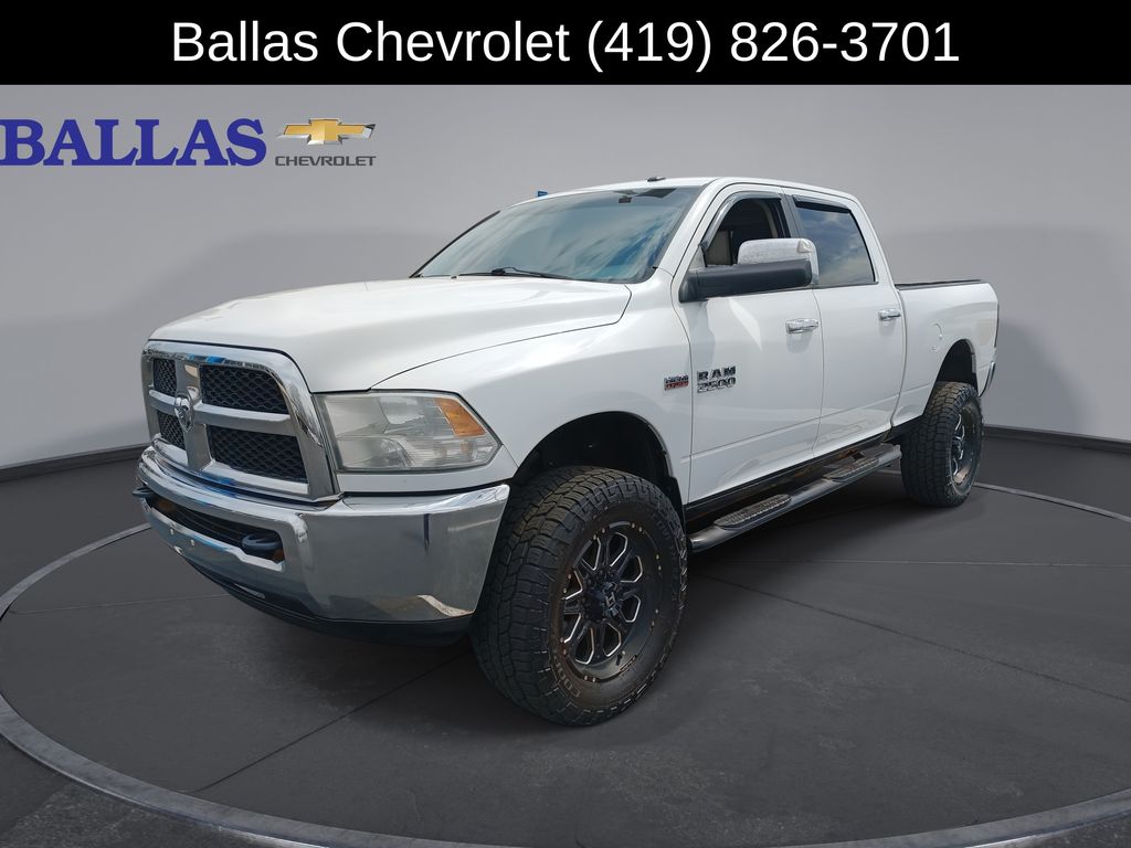 White 2013 RAM 2500 SLT Crew Cab 4WD Pickup Truck Four-Wheel Drive 6-Speed Automatic