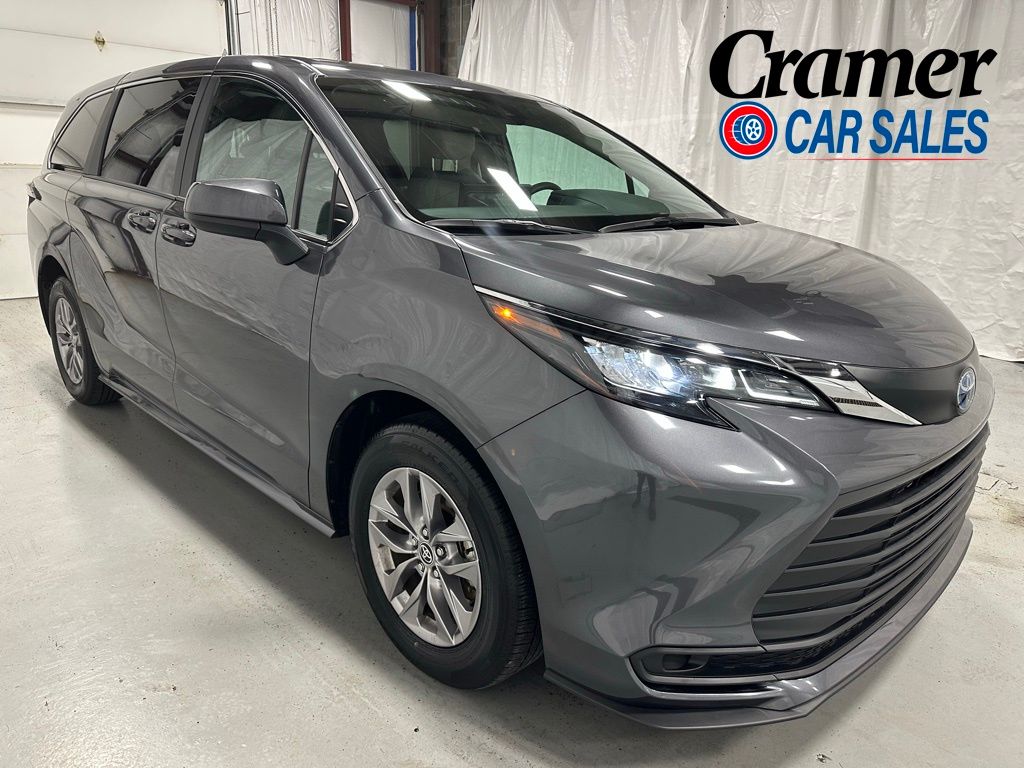 Magnetic Gray Metallic 2025 Toyota Sienna LE 8-Passenger FWD Minivan Front-Wheel Drive Continuously Variable Transmission