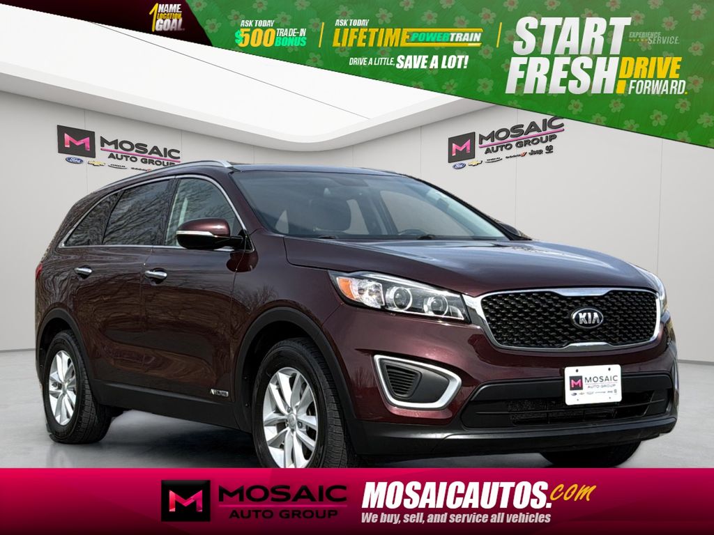 Red (Sangria) 2017 Kia Sorento LX V6 AWD SUV / Crossover All-Wheel Drive 6-Speed Automatic