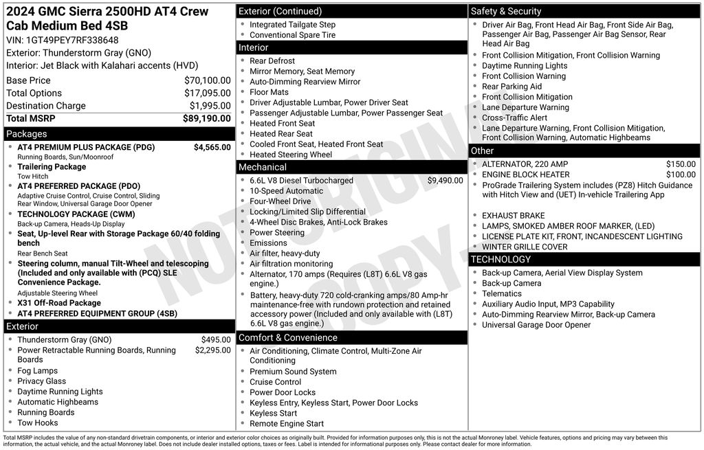 Used Car 2024 Gmc Sierra 2500hd  At4 For Sale Under $70,000 In Austin, Texas
