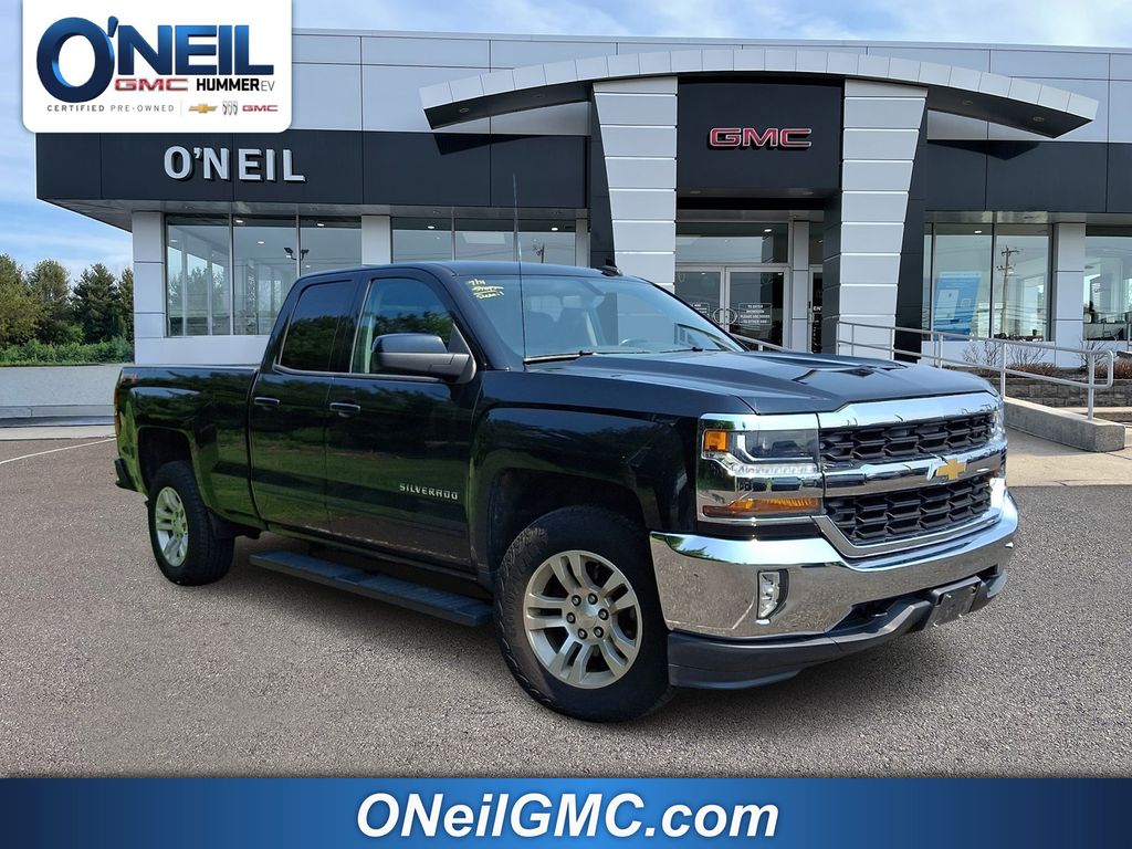 Black 2016 Chevrolet Silverado 1500 Pickup Truck Four-Wheel Drive 6-Speed Automatic Overdrive
