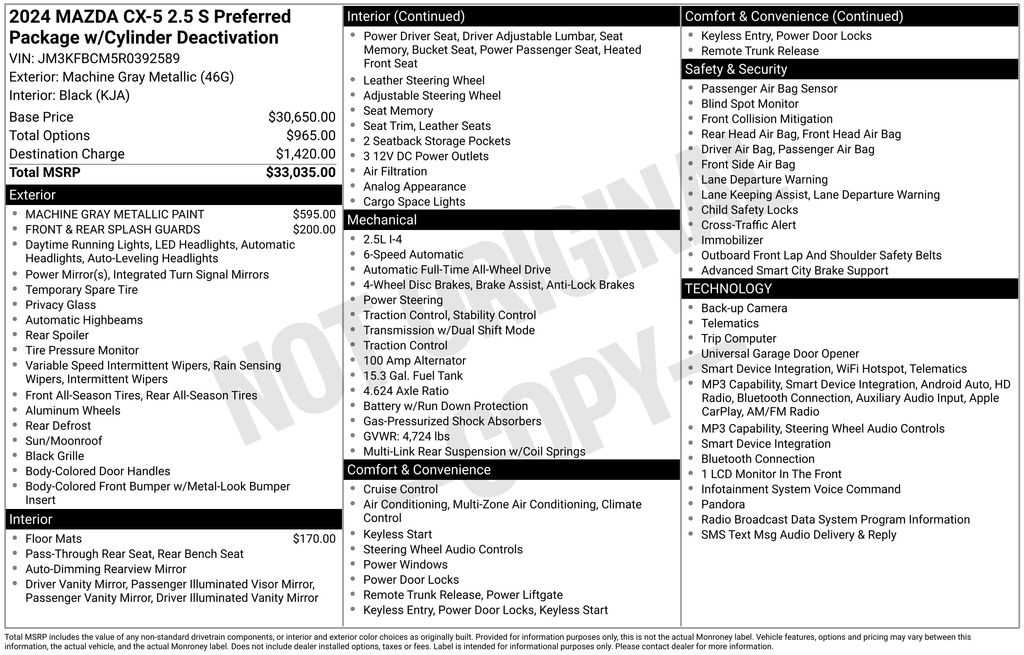 2024 Mazda CX-5 2.5 S Preferred