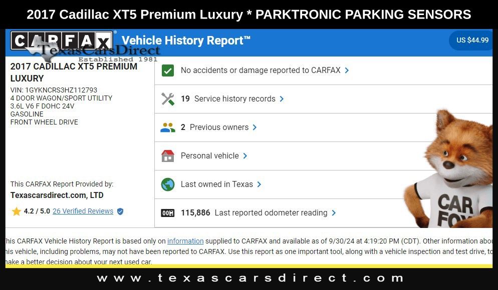 2017 Cadillac XT5 Premium Luxury 5