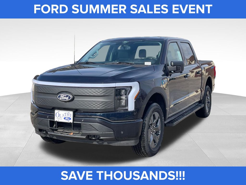 Blue Metallic 2025 Ford F-150 Lightning Pickup Truck All-Wheel Drive Automatic