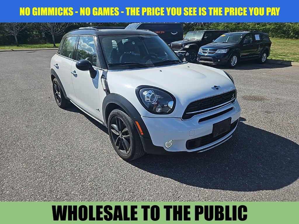 Light White 2016 MINI Countryman Cooper S ALL4 AWD SUV / Crossover All-Wheel Drive 6-Speed Automatic