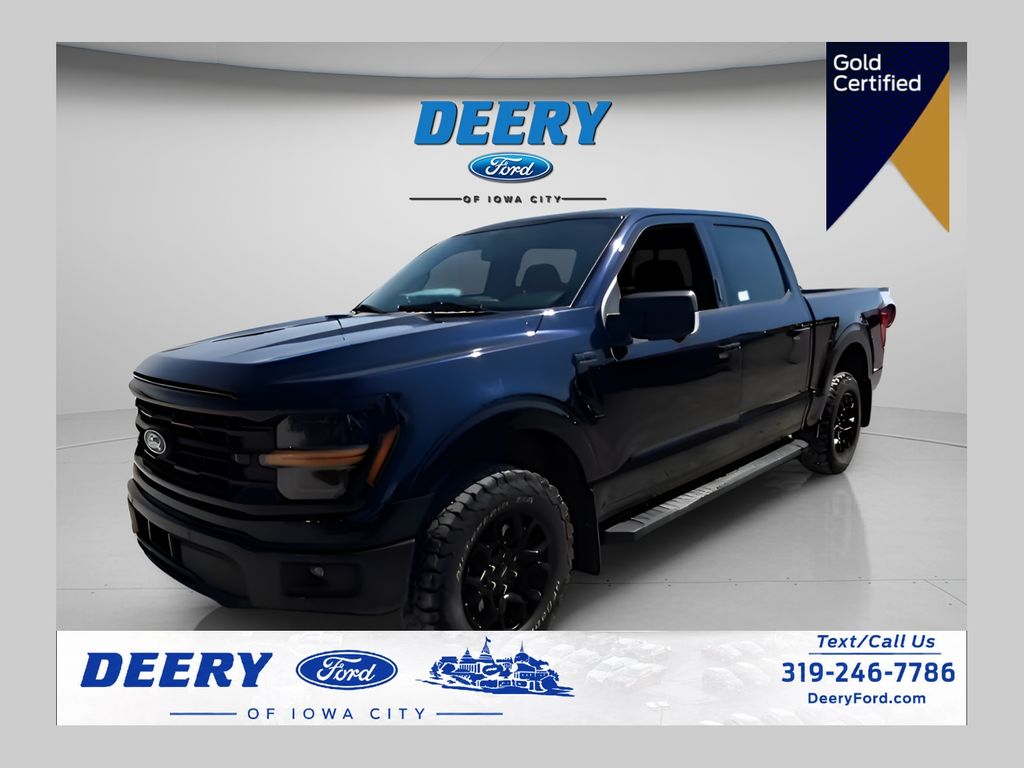 Antimatter Blue Metallic 2024 Ford F-150 Pickup Truck Four-Wheel Drive Automatic