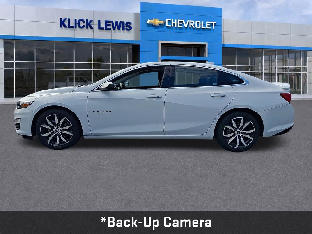 2021 Chevrolet Malibu RS White at Klick Lewis Buick Chevrolet