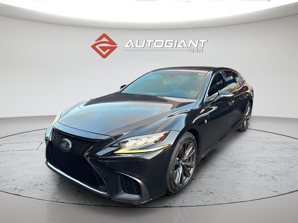 Black (Caviar) 2018 Lexus LS 500 F Sport RWD Sedan Rear-Wheel Drive Automatic