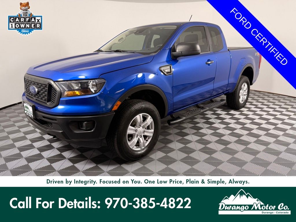 Lightning Blue Metallic 2019 Ford Ranger Pickup Truck Four-Wheel Drive Automatic