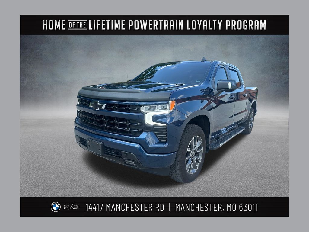 Northsky Blue Metallic 2022 Chevrolet Silverado 1500 Pickup Truck Four-Wheel Drive Automatic