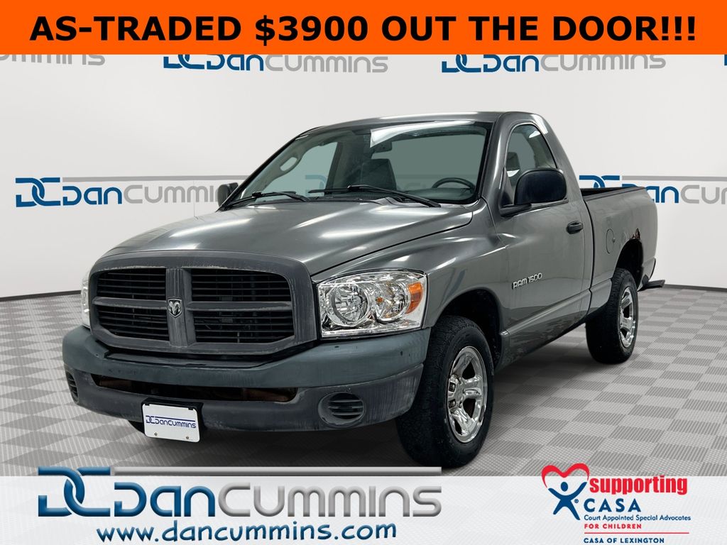 Mineral Gray Metallic 2007 Dodge RAM 1500 ST RWD Pickup Truck Rear-Wheel Drive 4-Speed Automatic