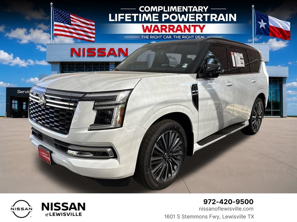 Everest White Pearl/Black 2026 Nissan Armada SUV / Crossover Four-Wheel Drive 9-Speed Automatic