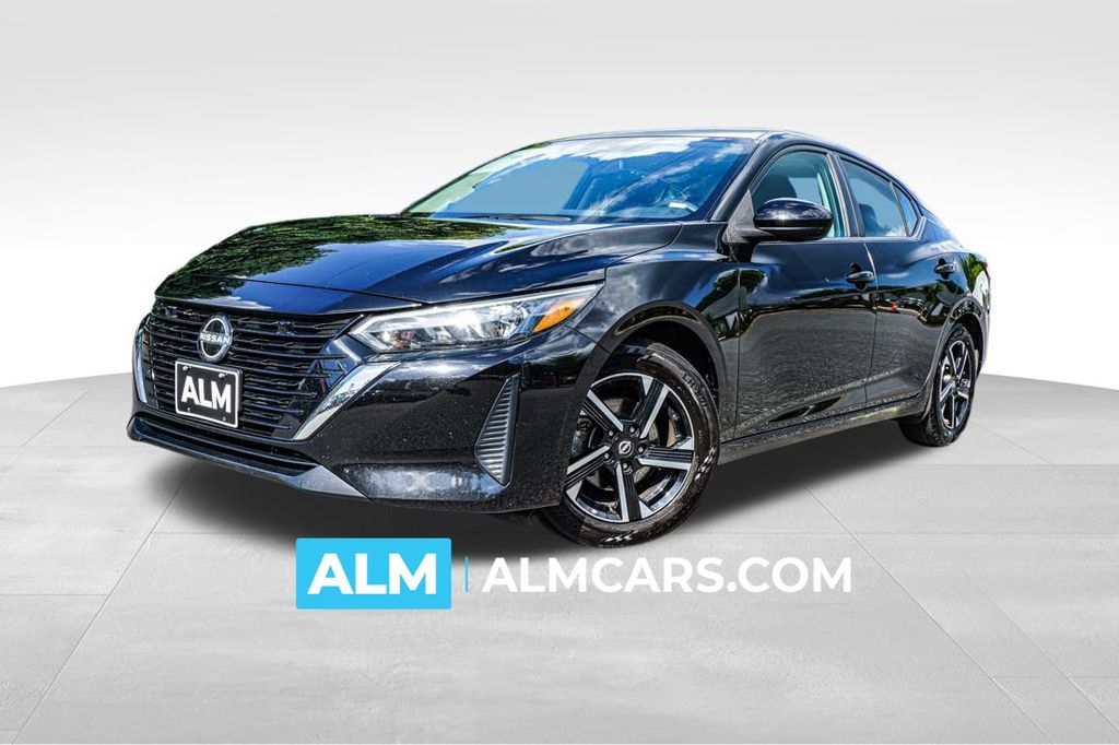 Super Black 2024 Nissan Sentra Sedan Front-Wheel Drive Continuously Variable Transmission