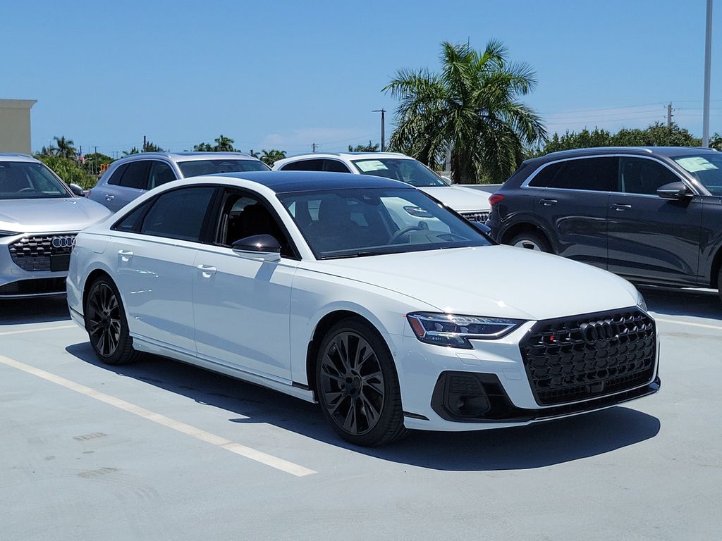 White 2026 Audi S8 Sedan All-Wheel Drive 8-Speed Automatic