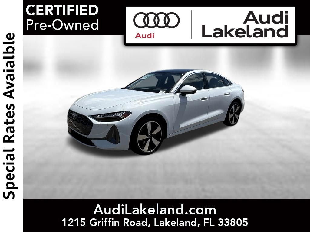 Glacier White 2025 Audi A5 Sedan All-Wheel Drive 7-Speed Automatic