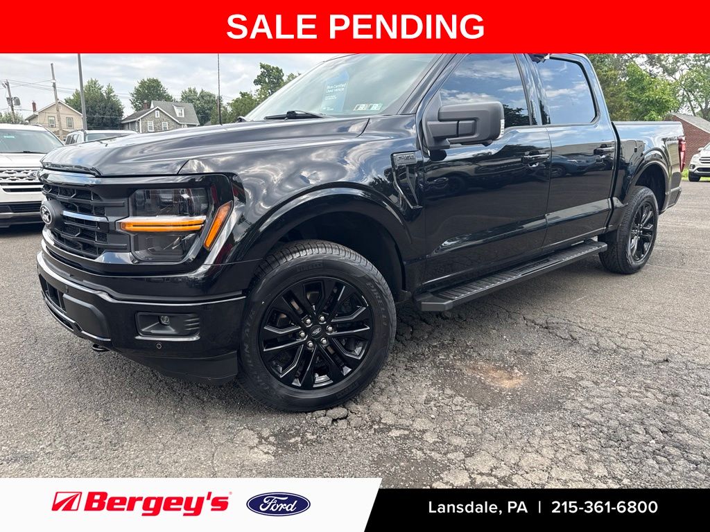 Agate Black Metallic 2024 Ford F-150 Pickup Truck Four-Wheel Drive 10-Speed Automatic