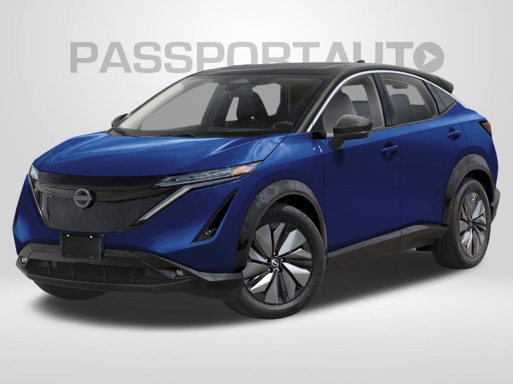 Deep Ocean Blue Pearl/Black Diamond Pearl 2024 Nissan Ariya SUV / Crossover All-Wheel Drive Automatic