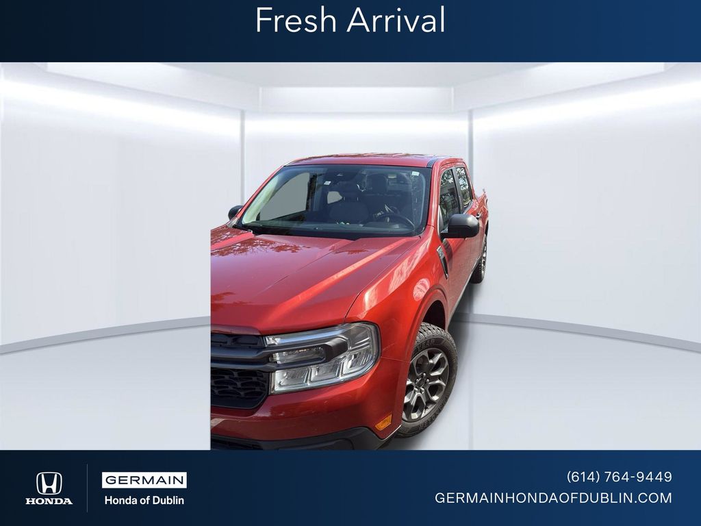 Hot Pepper Red Metallic Tinted Clearcoat 2023 Ford Maverick Pickup Truck Front-Wheel Drive Continuously Variable Transmission