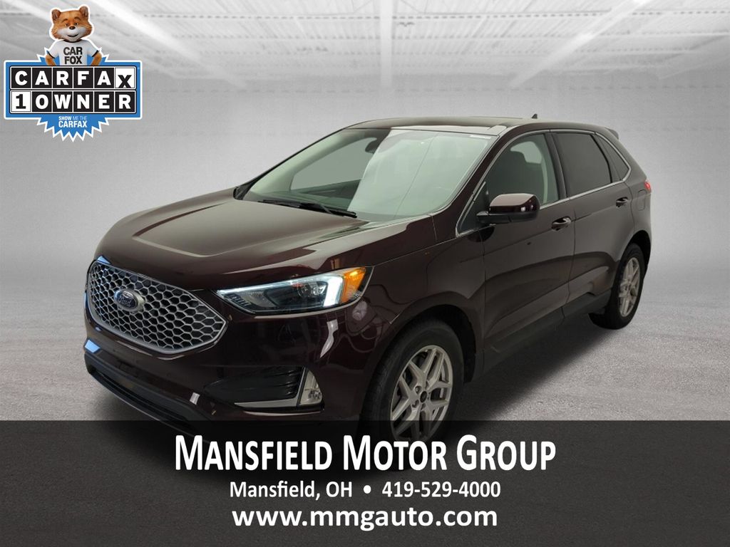 Red (Burgundy) 2024 Ford Edge SUV / Crossover All-Wheel Drive 8-Speed Automatic