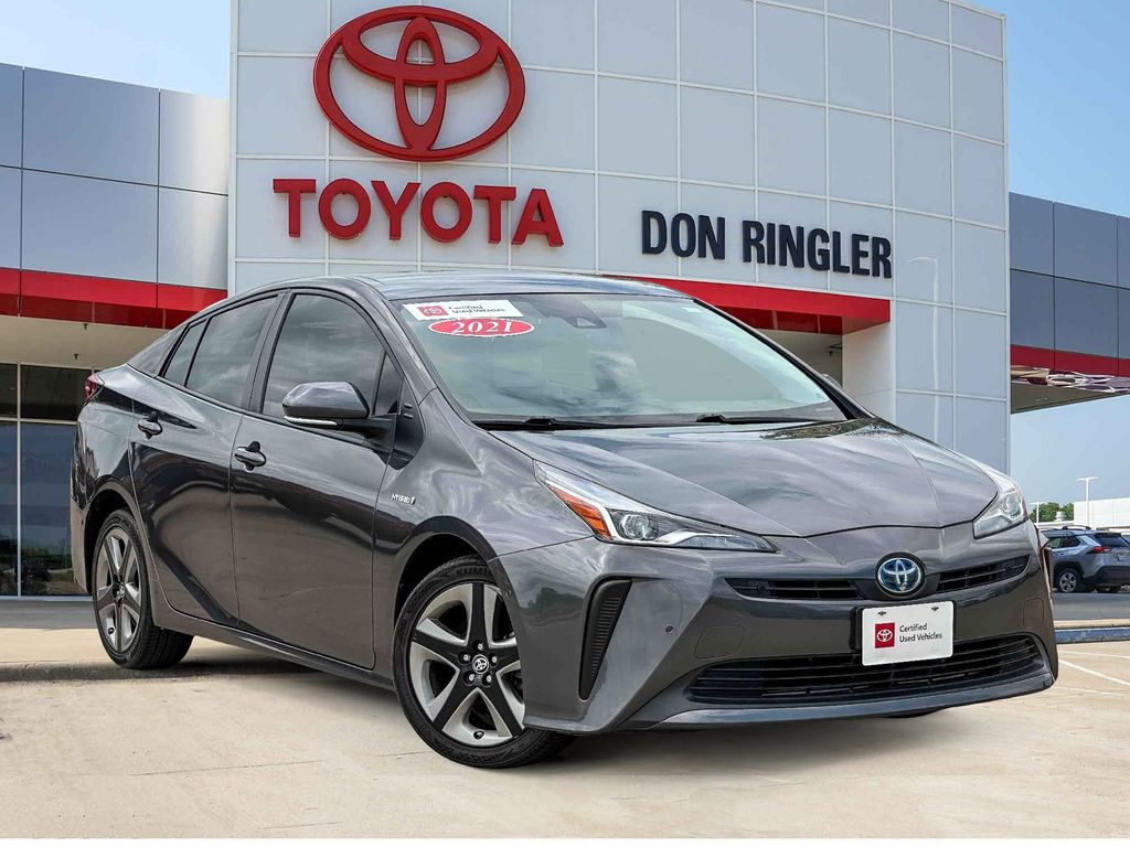 Magnetic Gray Metallic 2021 Toyota Prius XLE FWD Hatchback Front-Wheel Drive Continuously Variable Transmission