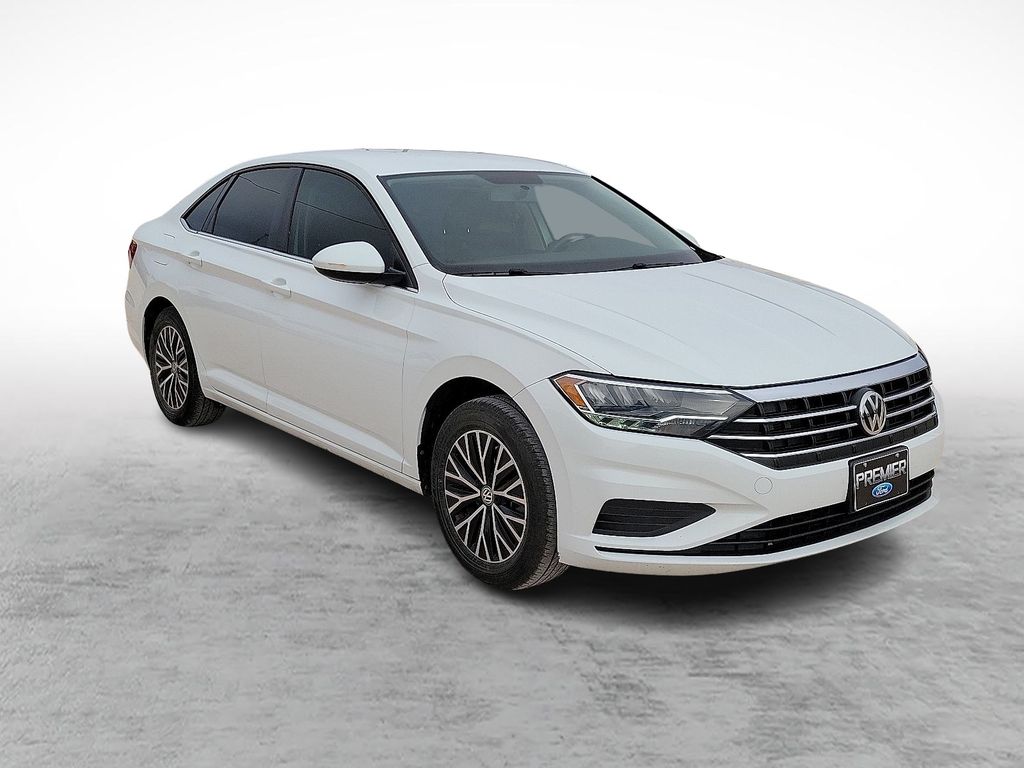 Pure White 2021 Volkswagen Jetta S FWD Sedan Front-Wheel Drive 8-Speed Automatic