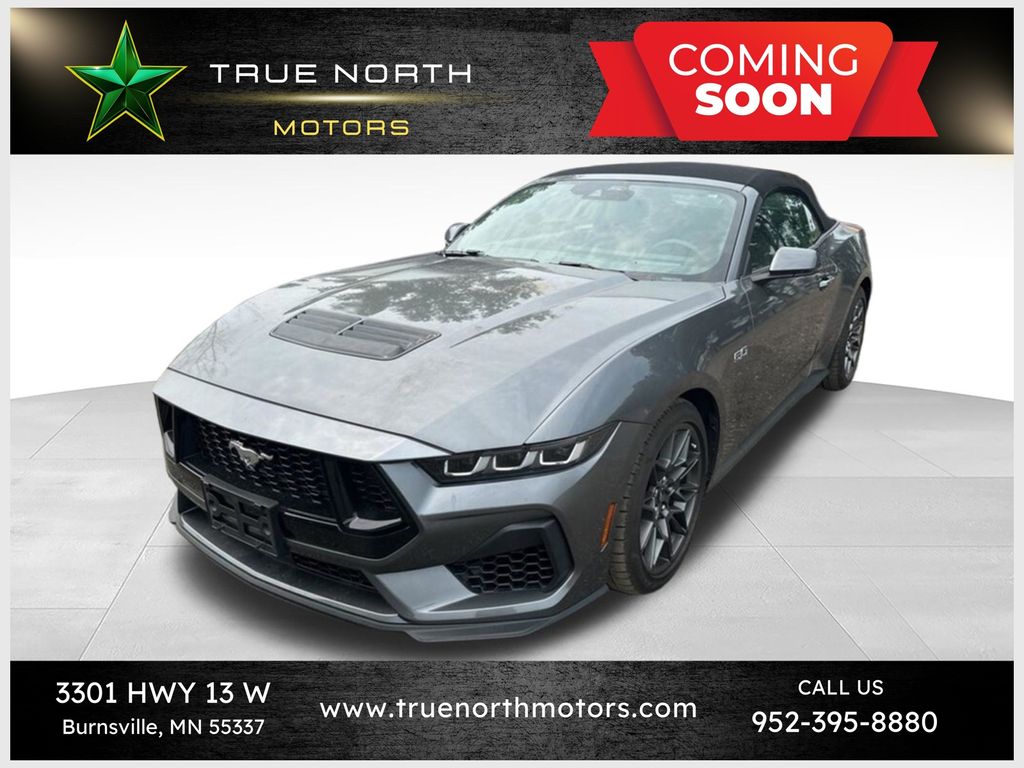 Carbonized Gray Metallic 2024 Ford Mustang Convertible Rear-Wheel Drive 6-Speed Manual