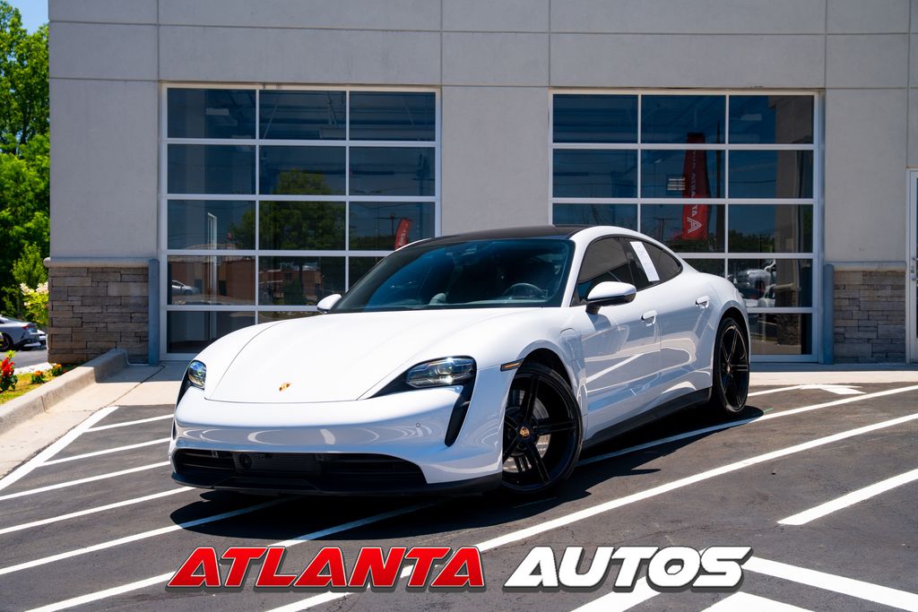 Gray 2021 Porsche Taycan 4S AWD Sedan All-Wheel Drive 2-Speed Automatic