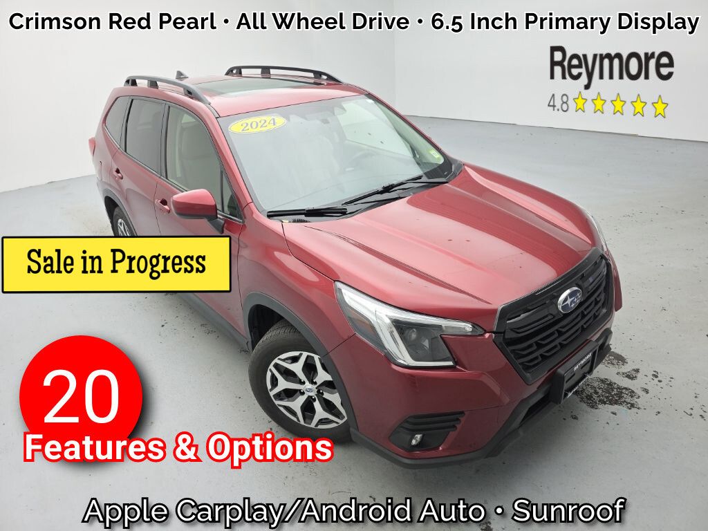 Crimson Red Pearl 2024 Subaru Forester SUV / Crossover All-Wheel Drive Continuously Variable Transmission