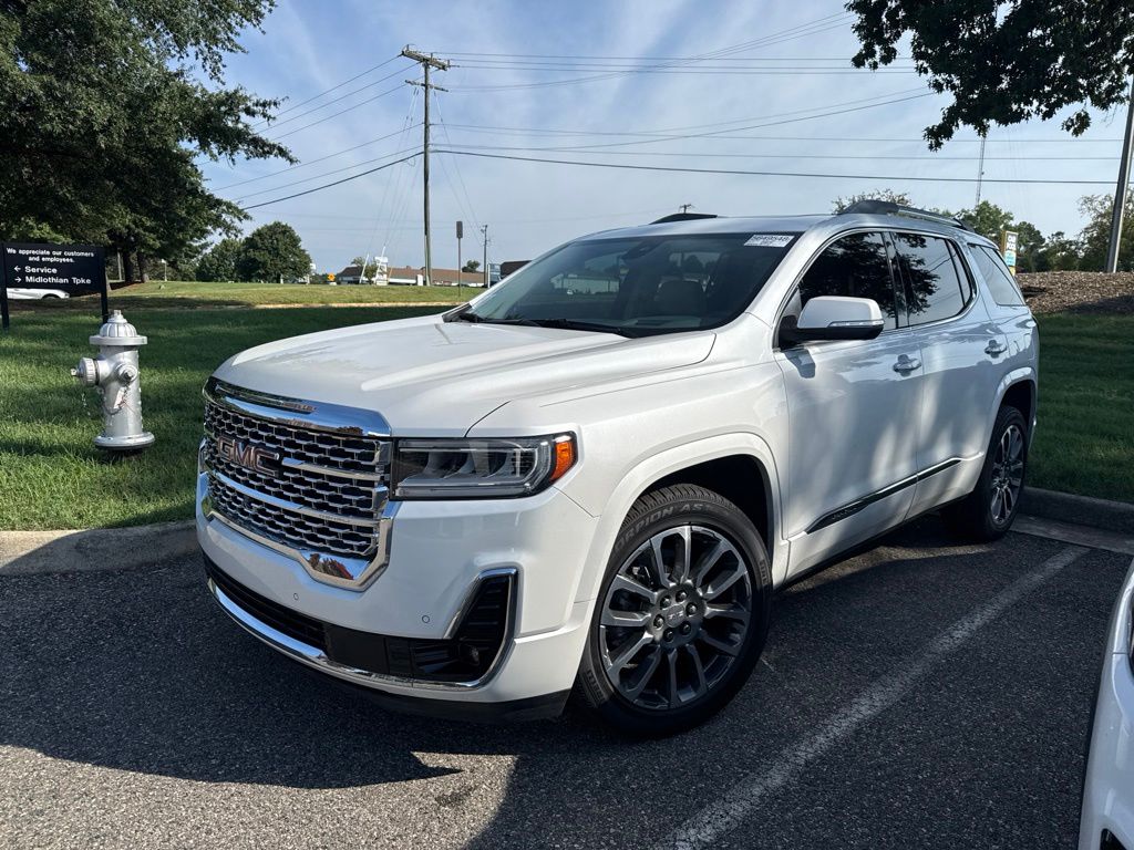 White Frost Tricoat 2021 GMC Acadia SUV / Crossover Front-Wheel Drive 9-Speed Automatic