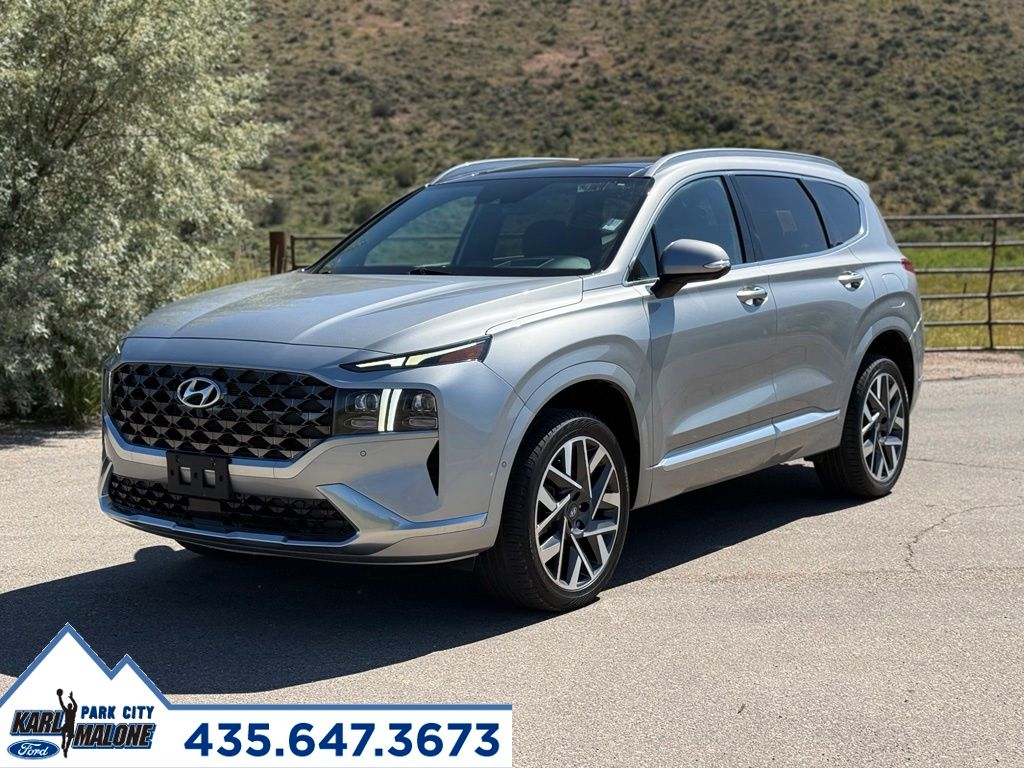 Shimmering Silver Pearl 2022 Hyundai Santa Fe SUV / Crossover All-Wheel Drive Automatic