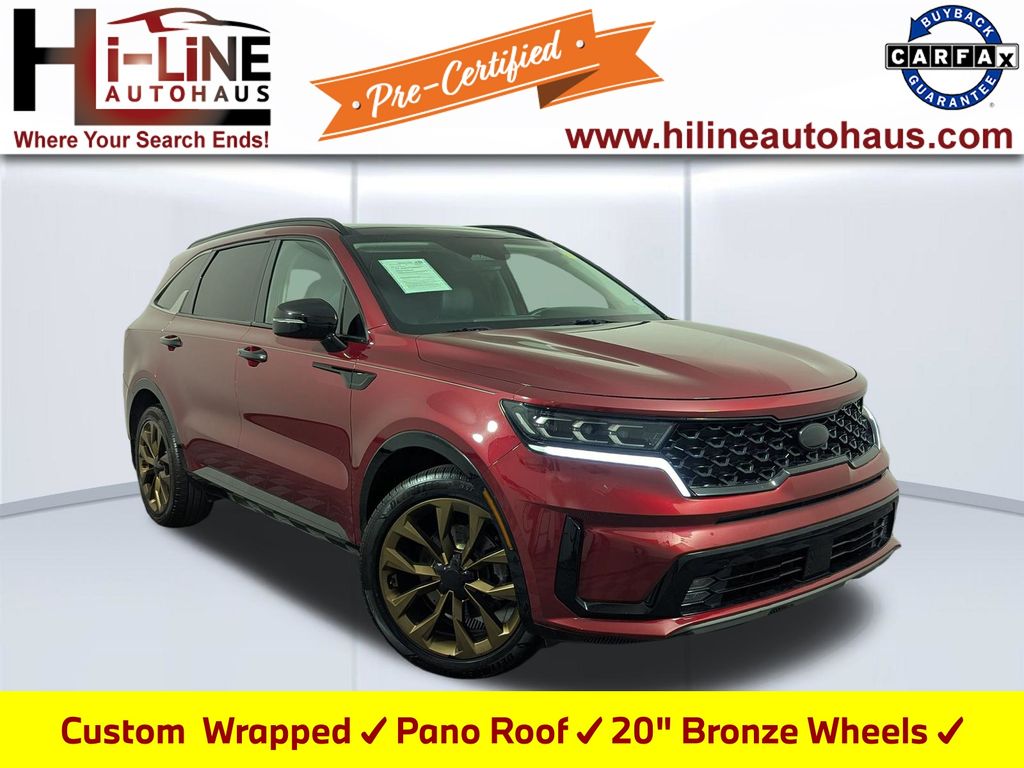 Passion Red Tintcoat 2021 Kia Sorento SUV / Crossover Front-Wheel Drive 8-Speed Dual Clutch