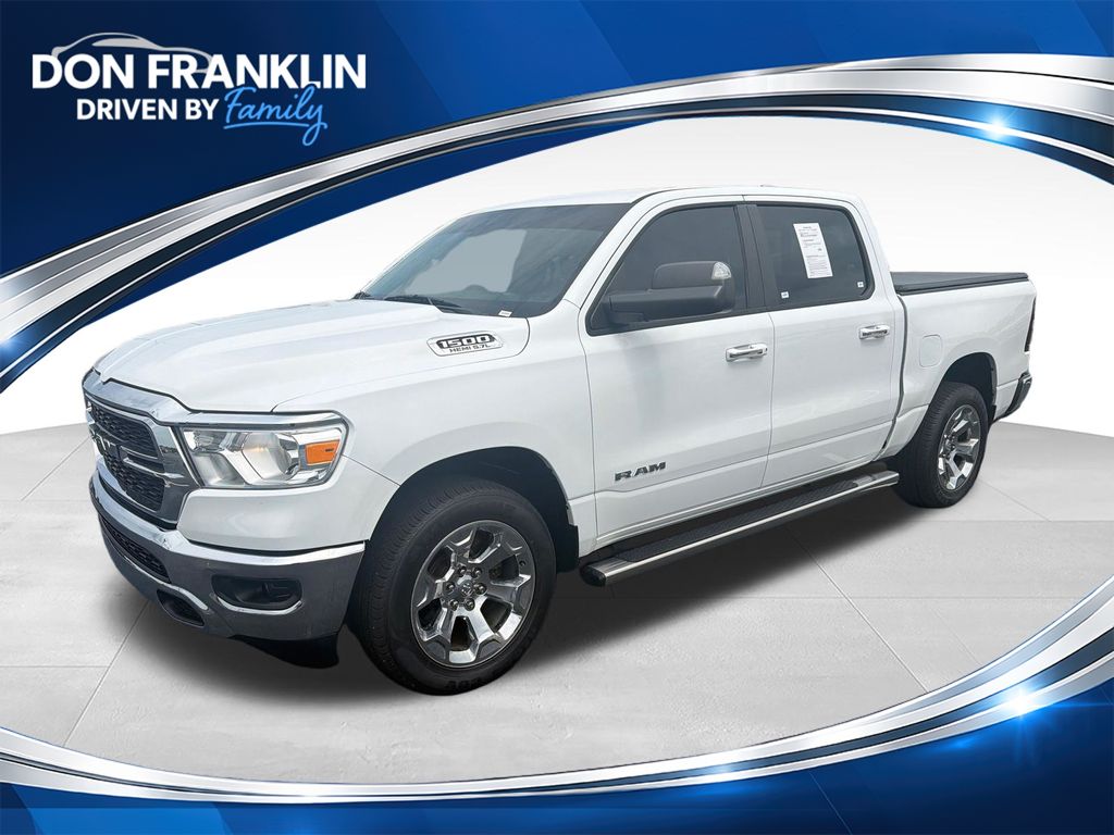 Bright White Clearcoat 2019 RAM 1500 Pickup Truck Four-Wheel Drive 8-Speed Automatic