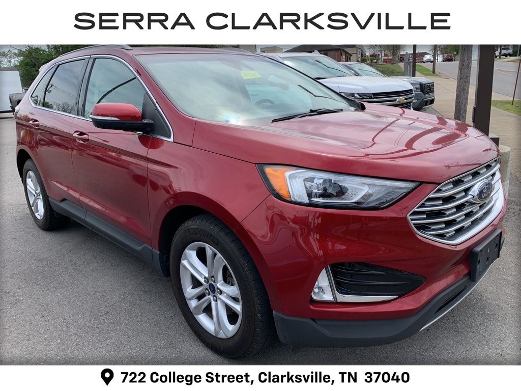 Ruby Red Metallic 2019 Ford Edge SEL FWD SUV / Crossover Front-Wheel Drive 8-Speed Automatic