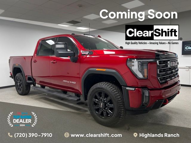 Volcanic Red 2024 GMC Sierra 3500HD AT4 Crew Cab 4WD Pickup Truck Four-Wheel Drive 10-Speed Automatic