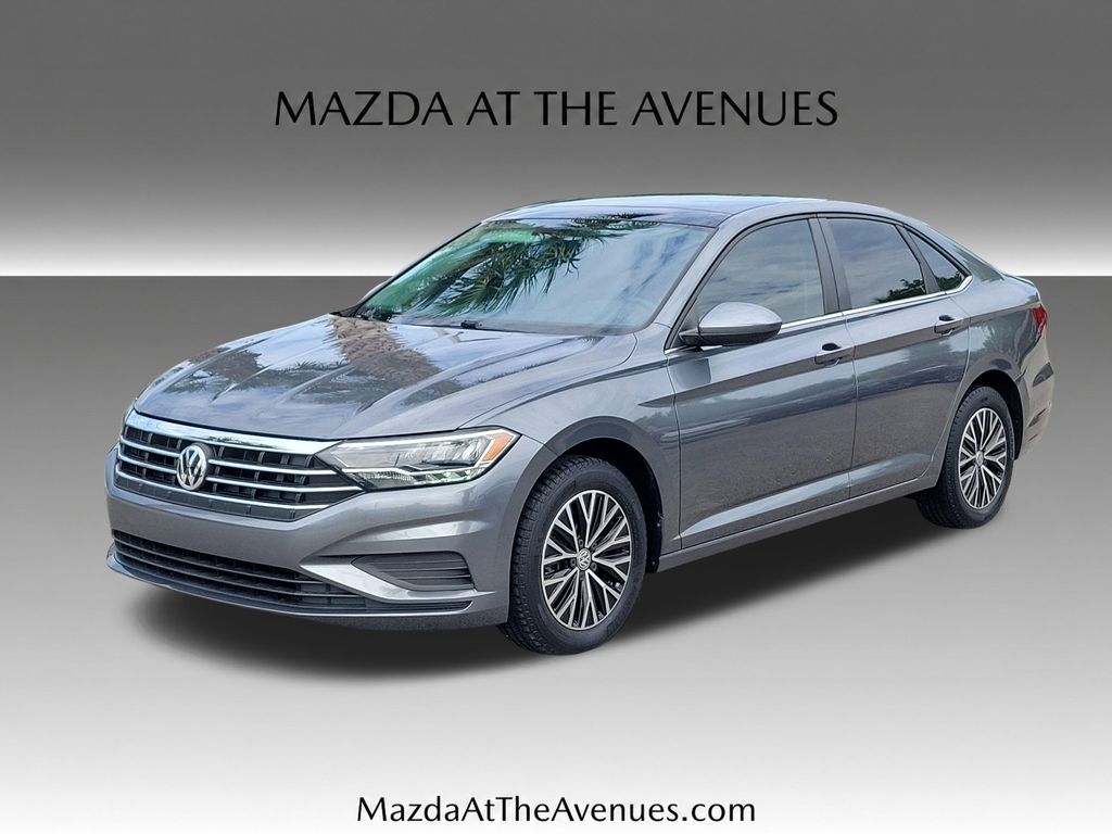 Platinum Gray Metallic 2019 Volkswagen Jetta Sedan Front-Wheel Drive 8-Speed Automatic