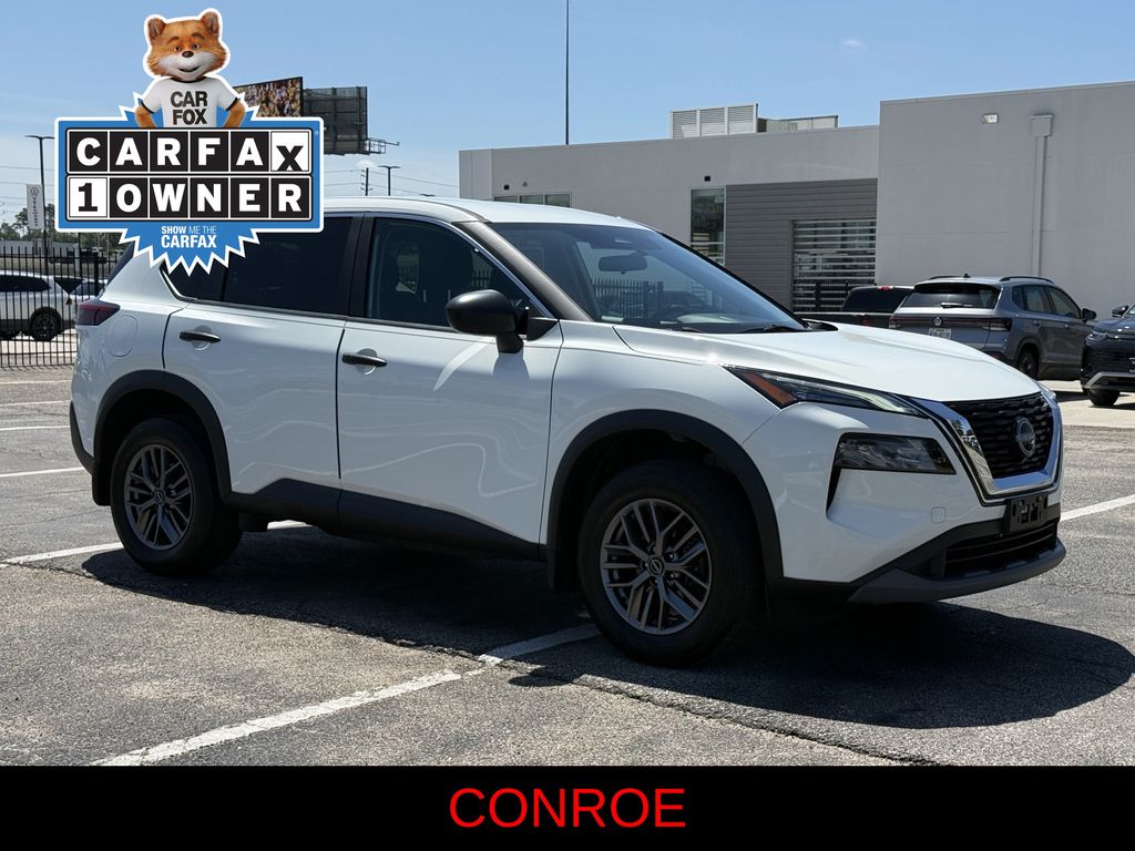 2023 Nissan Rogue S White at South Houston Nissan