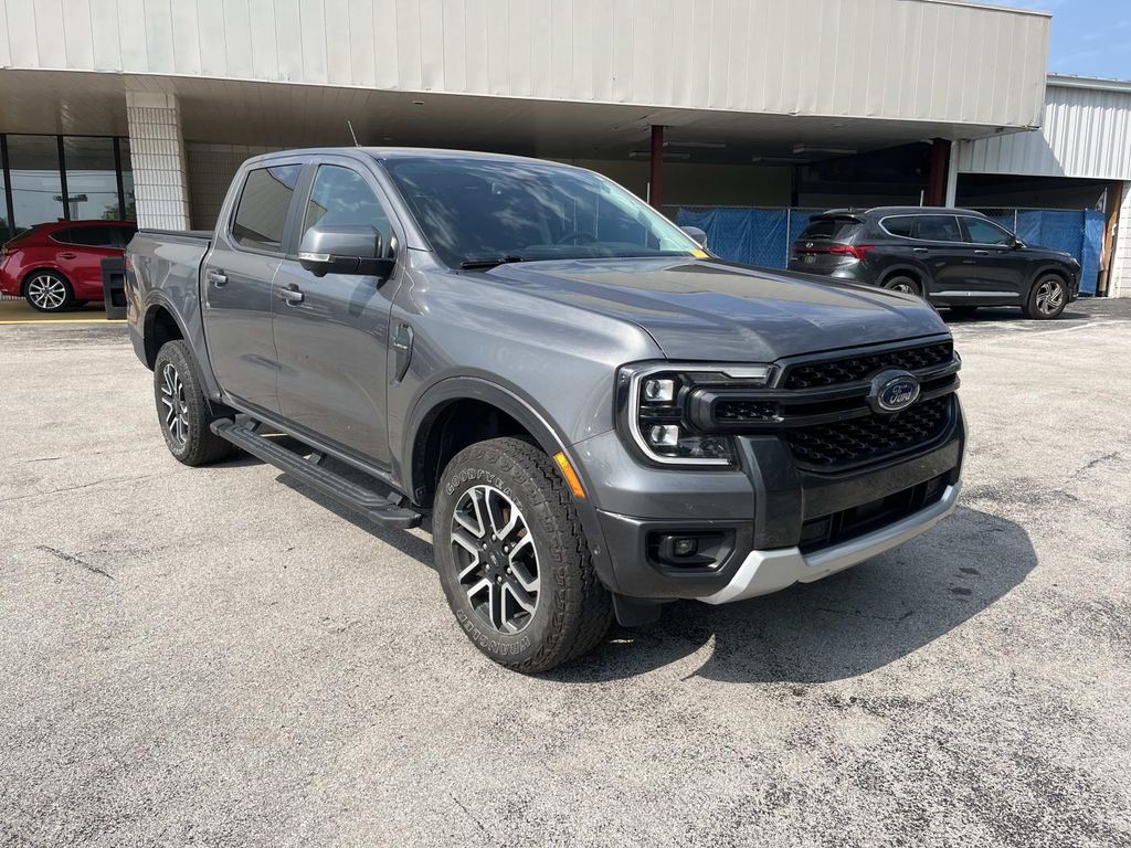 Gray Metallic 2024 Ford Ranger Pickup Truck Four-Wheel Drive Automatic