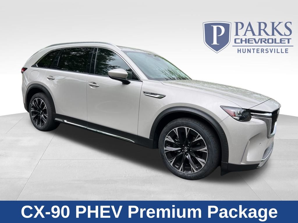 Gray (Platinum Quartz) 2024 Mazda CX-90 PHEV Premium AWD SUV / Crossover All-Wheel Drive 8-Speed Automatic
