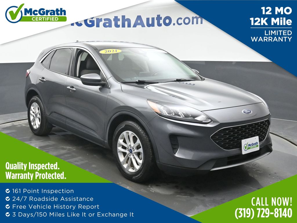 Gray Metallic 2021 Ford Escape Hybrid SE FWD SUV / Crossover Front-Wheel Drive Continuously Variable Transmission