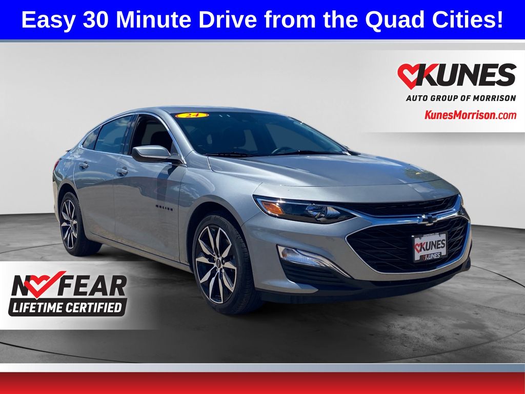 Sterling Gray Metallic 2024 Chevrolet Malibu RS FWD Sedan Front-Wheel Drive Continuously Variable Transmission