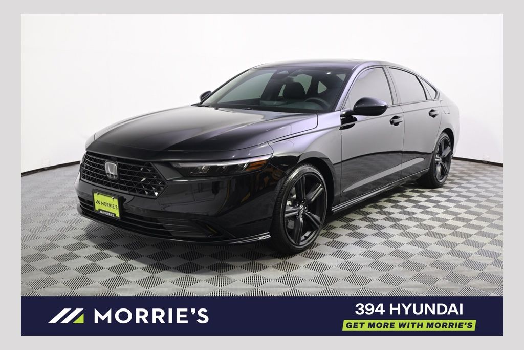 Crystal Black Pearl 2026 Honda Accord Hybrid Sedan Front-Wheel Drive Continuously Variable Transmission