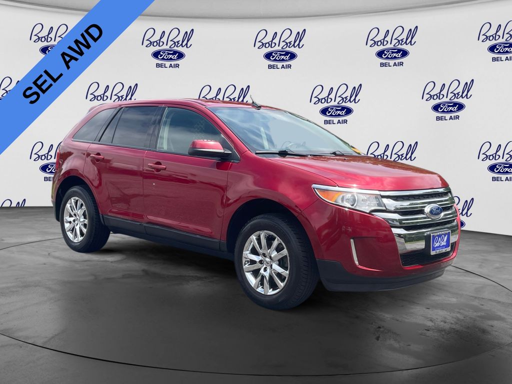 Ruby Red Metallic Tinted Clearcoat 2014 Ford Edge SUV / Crossover All-Wheel Drive 6-Speed Automatic