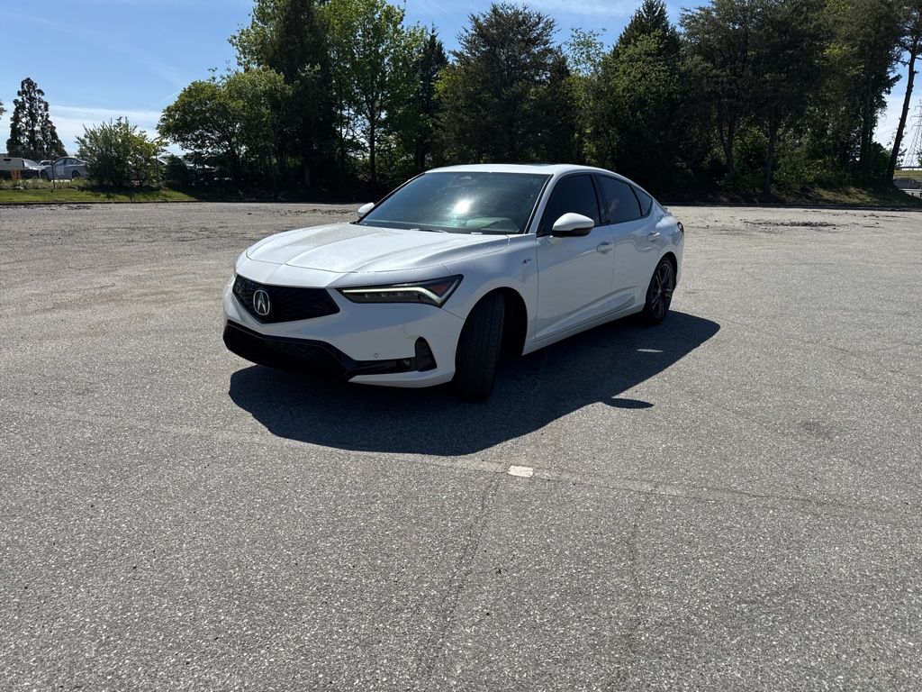 Platinum White Pearl 2025 Acura Integra FWD with Technology and A-SPEC Package Sedan Front-Wheel Drive Continuously Variable Transmission